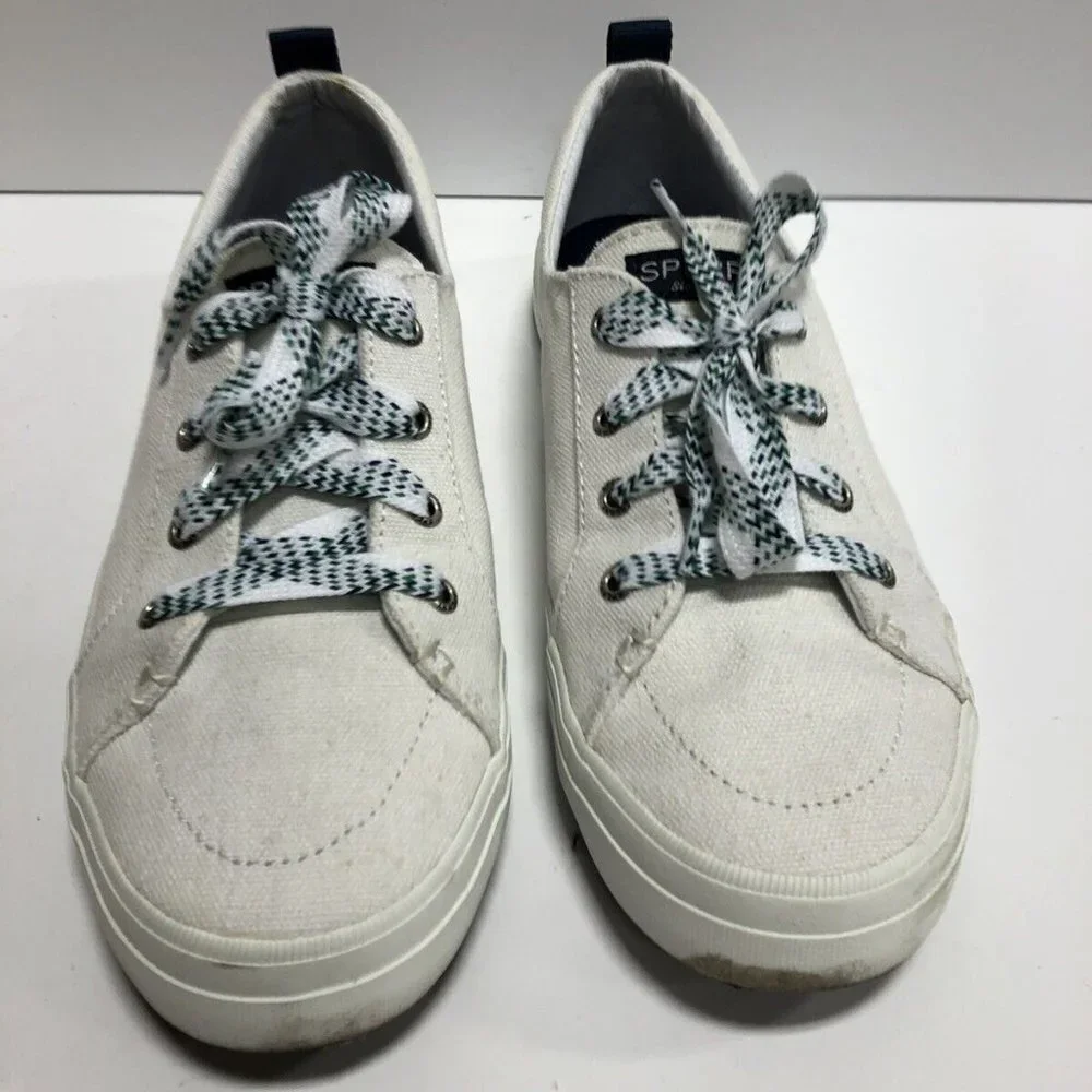 Sperry Womens Crest Vide Sneaker White Size 8.5M